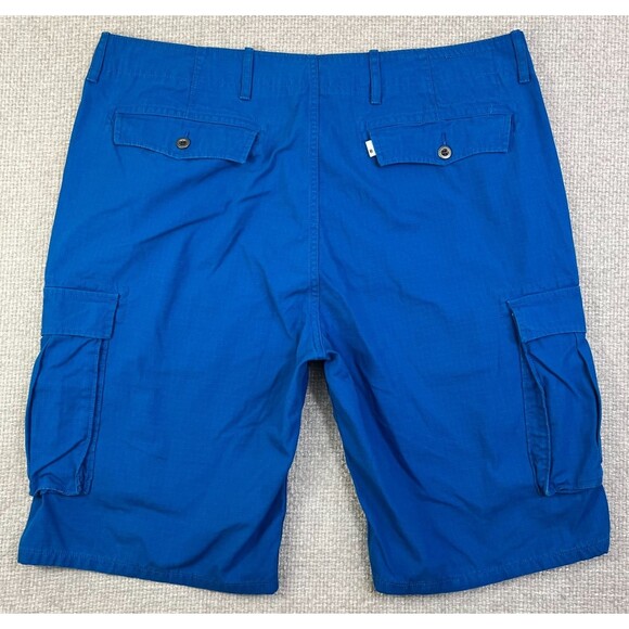 Levi's Cargo Shorts Men's 38 Ripstop Blue Cotton 38x11 Outdoor Hiking Utility - Picture 2 of 10